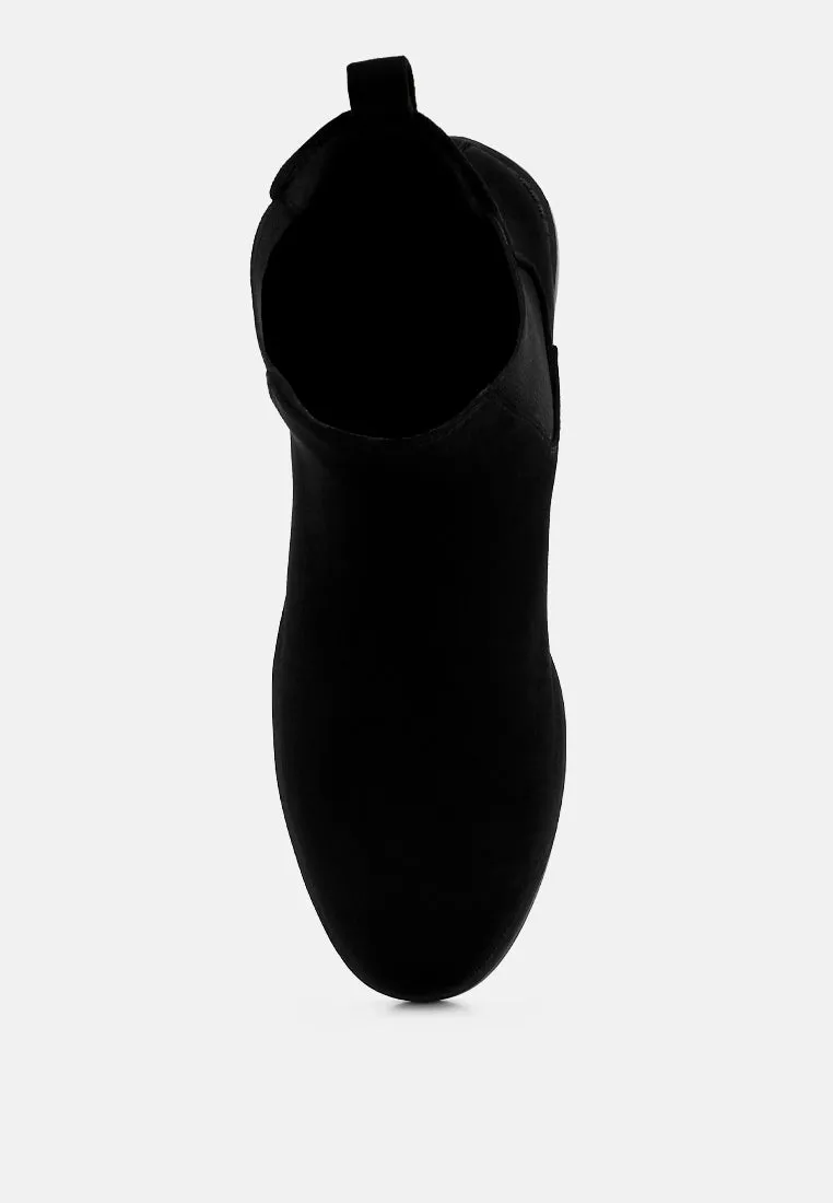 nitro micro suede chelsea boots