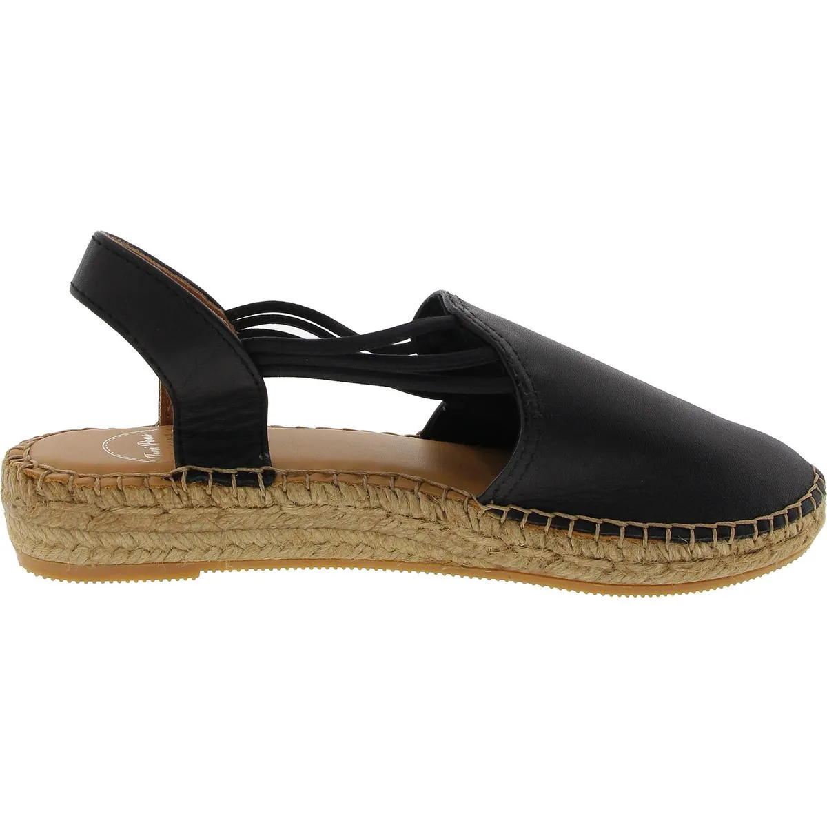 Noelia Womens Strappy Leather Espadrilles