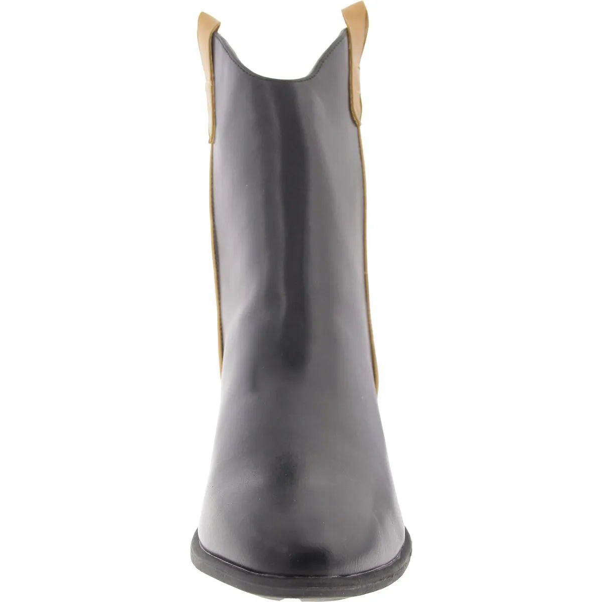 Novva Womens Zipper Faux Leather Booties