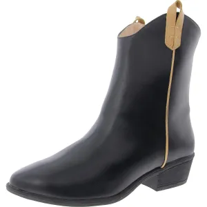 Novva Womens Zipper Faux Leather Booties
