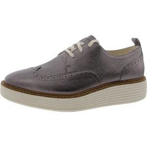 OG Platform Wingtip Womens Brogue Faux Leather Oxfords