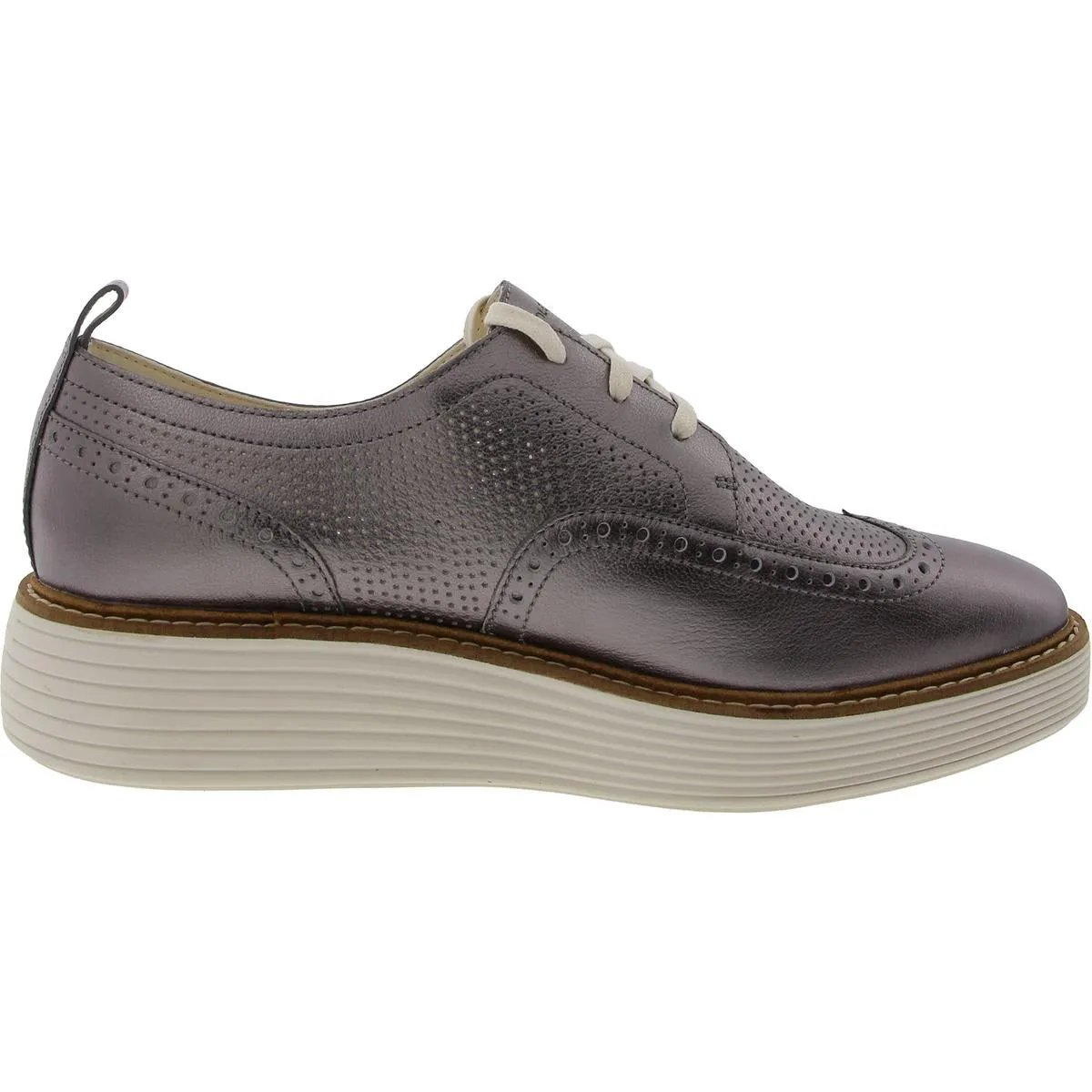 OG Platform Wingtip Womens Brogue Faux Leather Oxfords