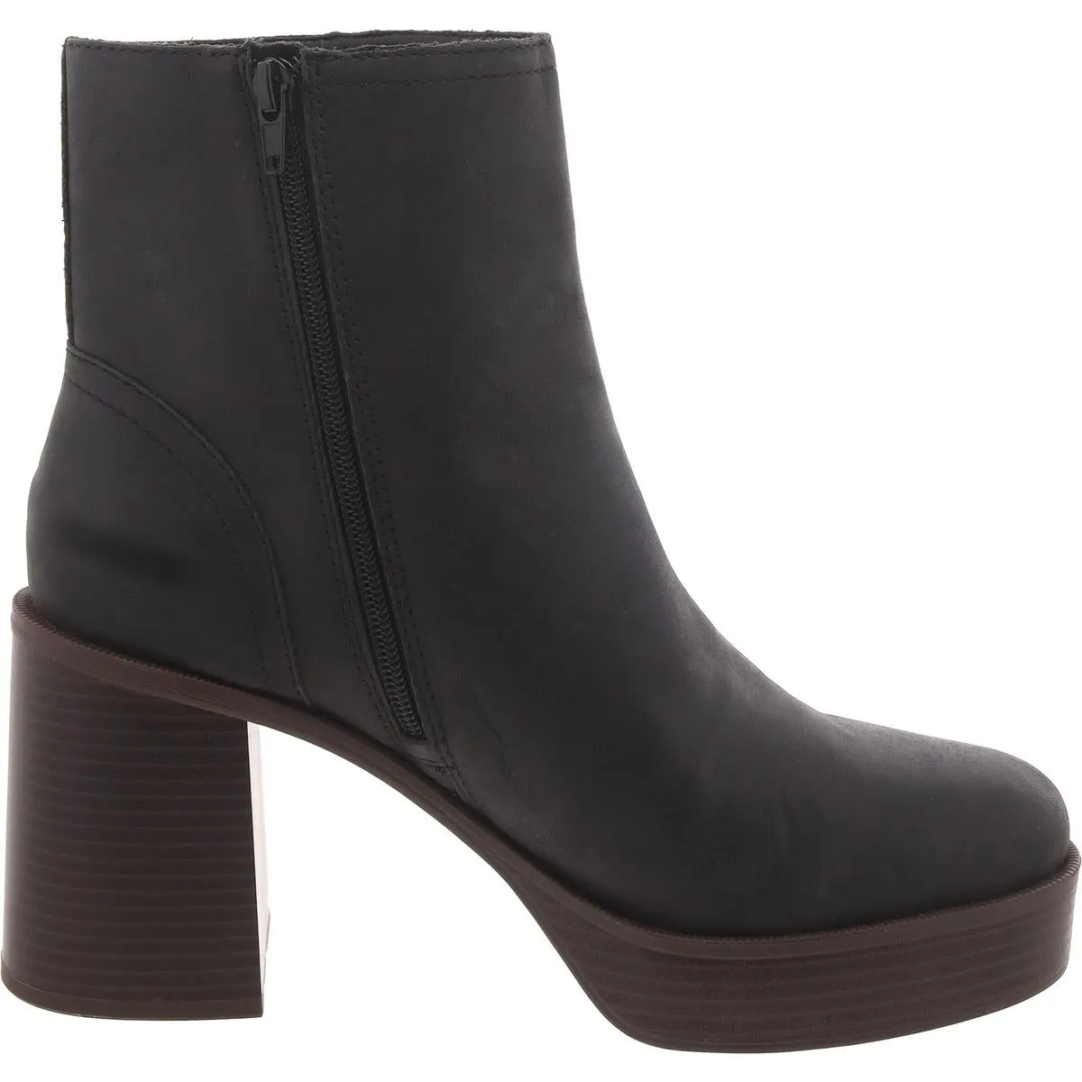 Olliner Womens Slip On Platform Mid-Calf Boots