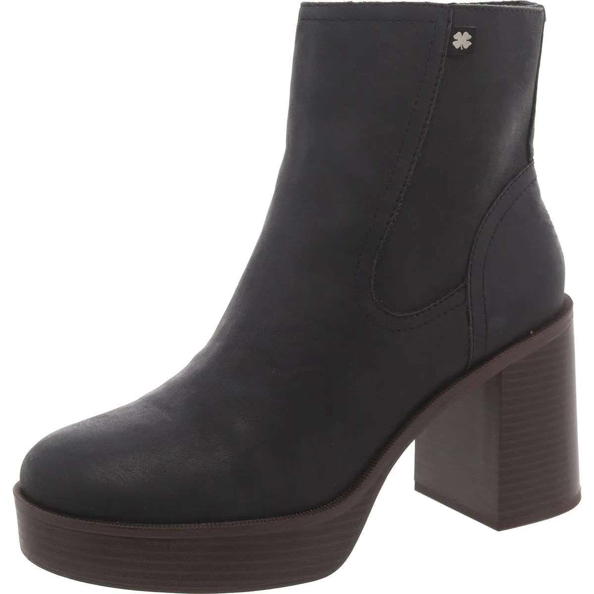 Olliner Womens Slip On Platform Mid-Calf Boots