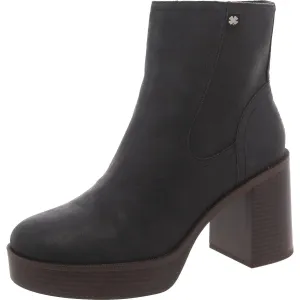 Olliner Womens Slip On Platform Mid-Calf Boots