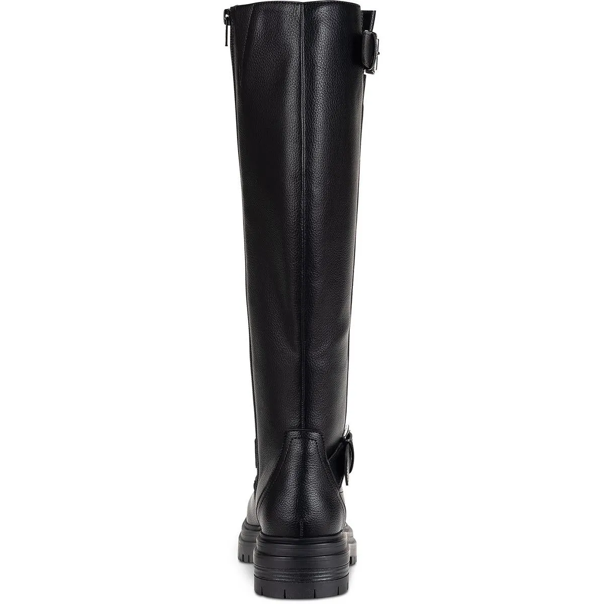 Omegaap Womens Moto Faux Leather Knee-High Boots
