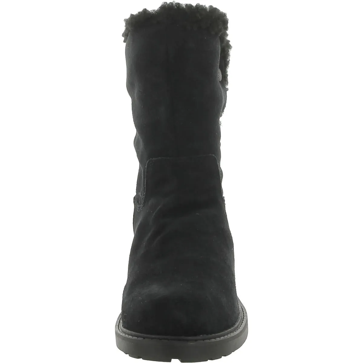Opal Zip Womens Suede Pull On Winter & Snow Boots