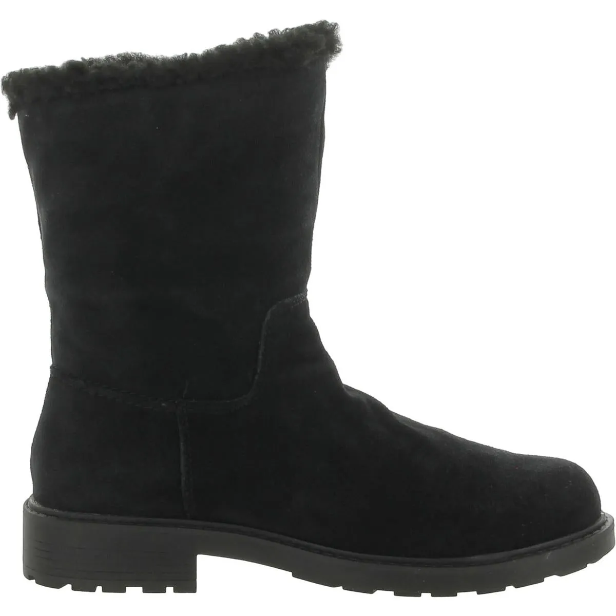 Opal Zip Womens Suede Pull On Winter & Snow Boots