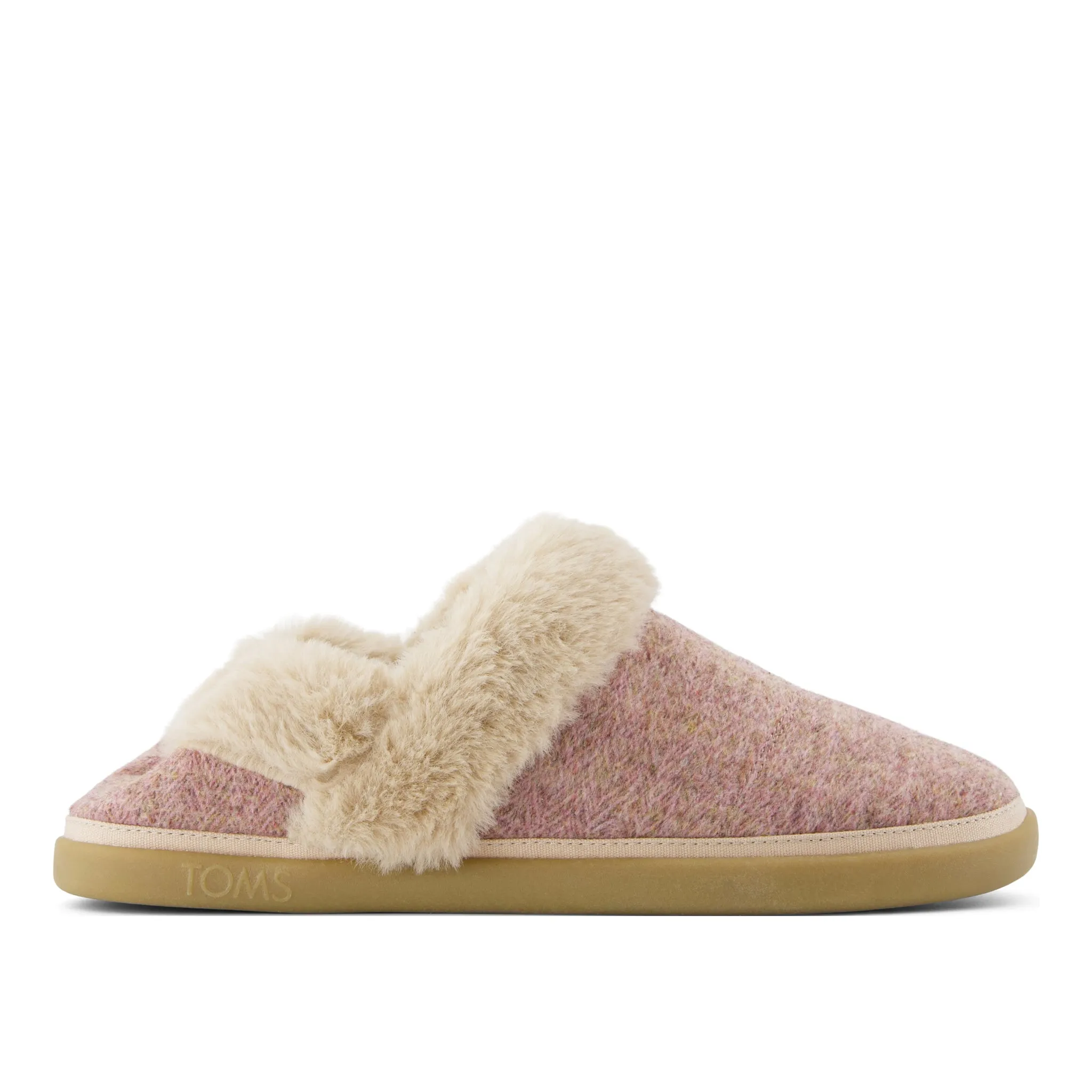 Oslo Vintage Pink Cozy Herringbone Slipper