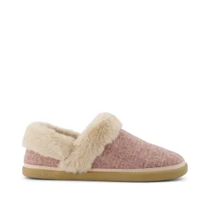 Oslo Vintage Pink Cozy Herringbone Slipper