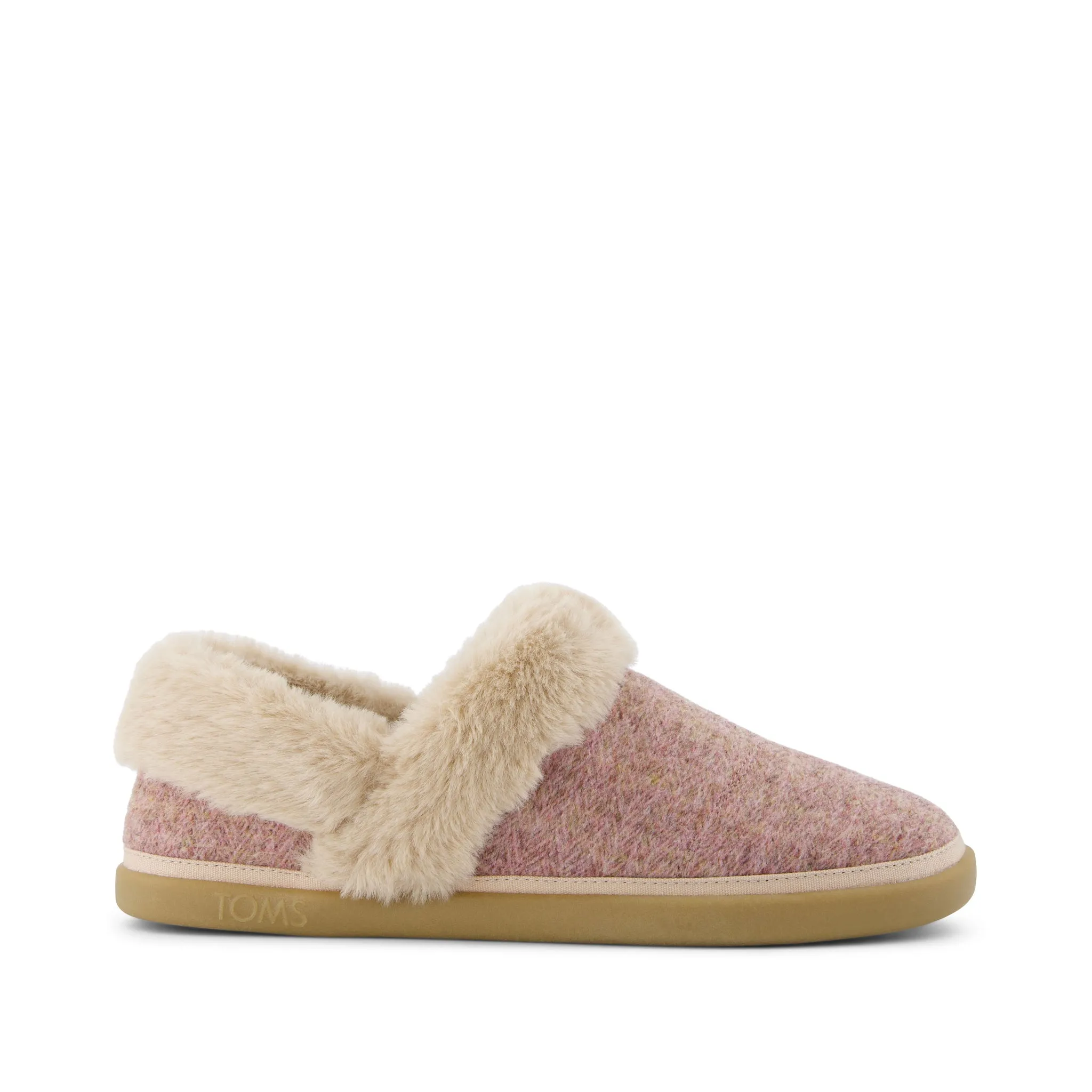 Oslo Vintage Pink Cozy Herringbone Slipper