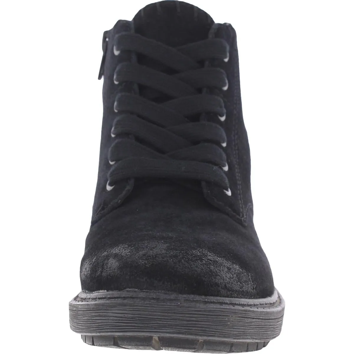 Paisle Womens Lugged Sole Combat & Lace-up Boots