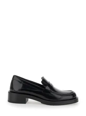 Palmer' Black Slip-On Loafers In Patent Leather Woman