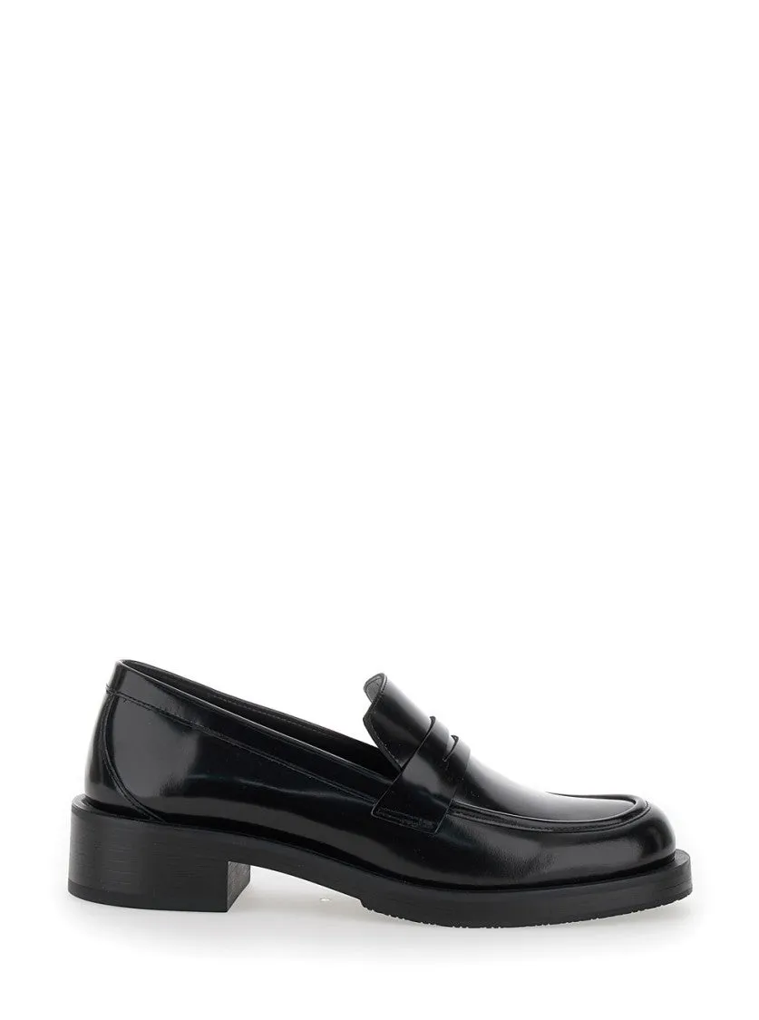 Palmer' Black Slip-On Loafers In Patent Leather Woman