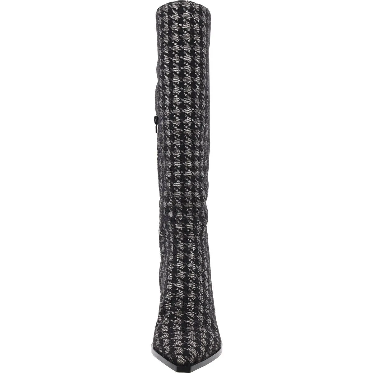 Pamella Womens Zipper Herringbone Knee-High Boots