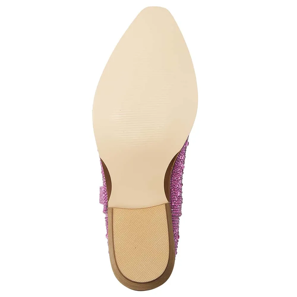 Parton Boot in Pink Rhinestone