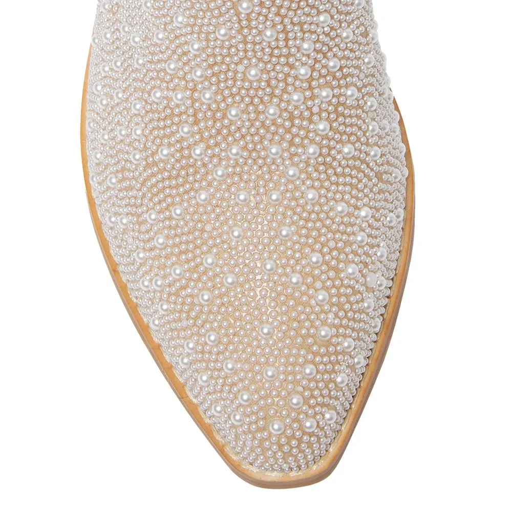 Perla Boot in Ivory Pearl