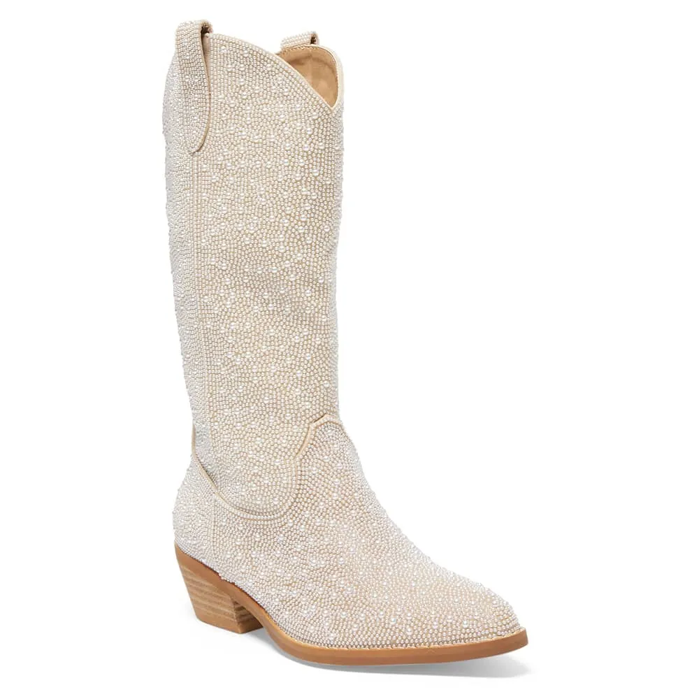 Perla Boot in Ivory Pearl