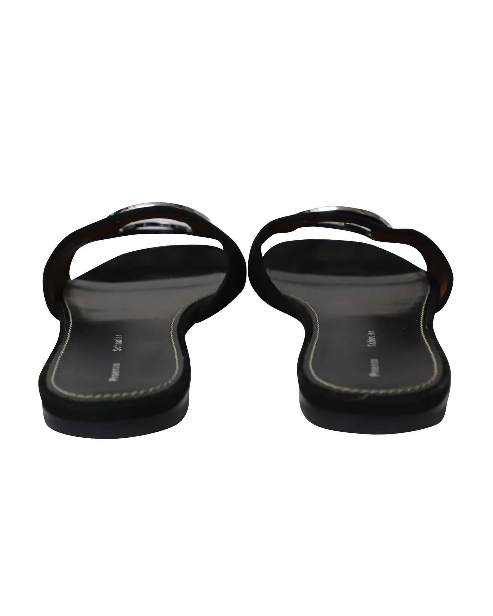 Proenza Schouler Slides in Black Suede