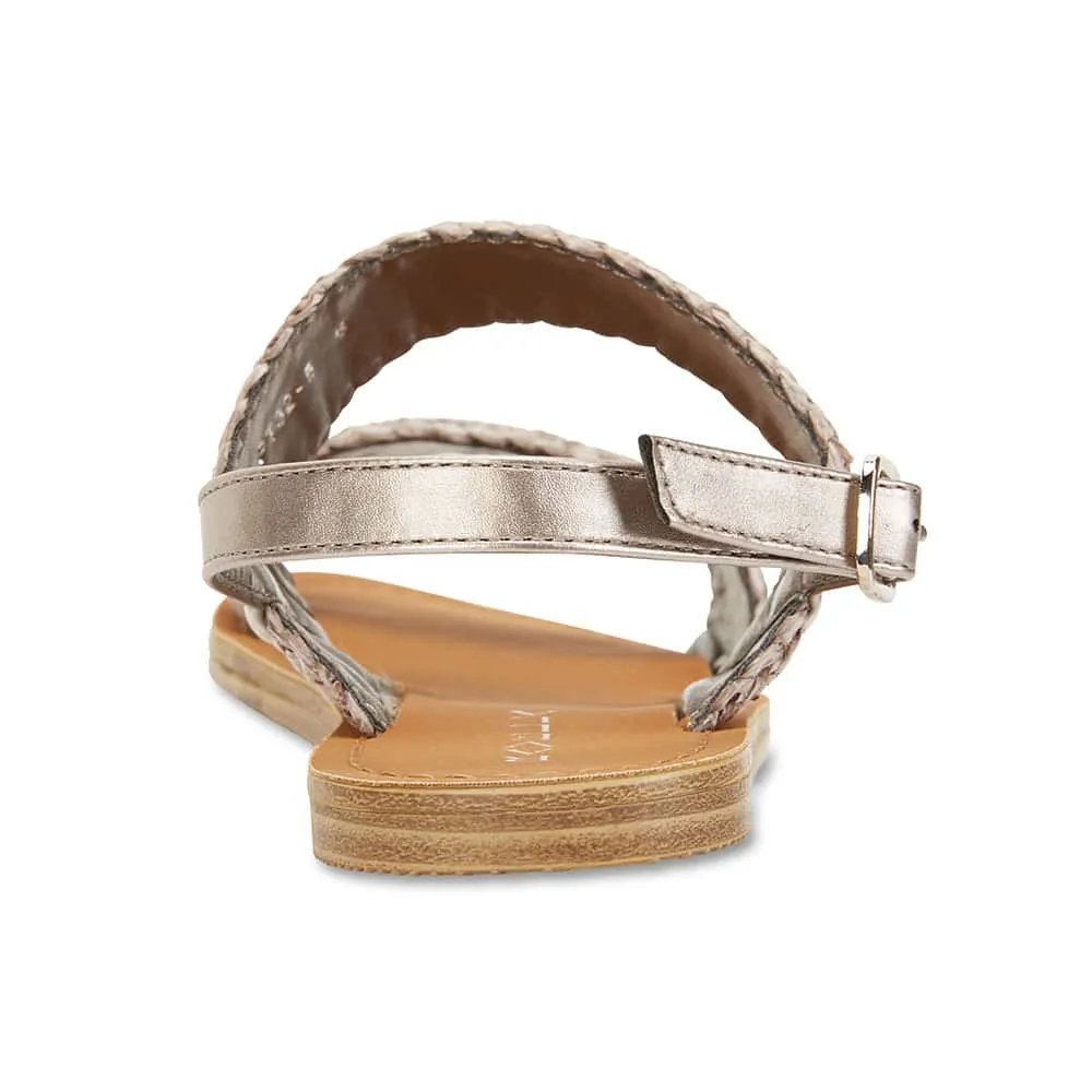 Racer Sandal in Taupe Smooth
