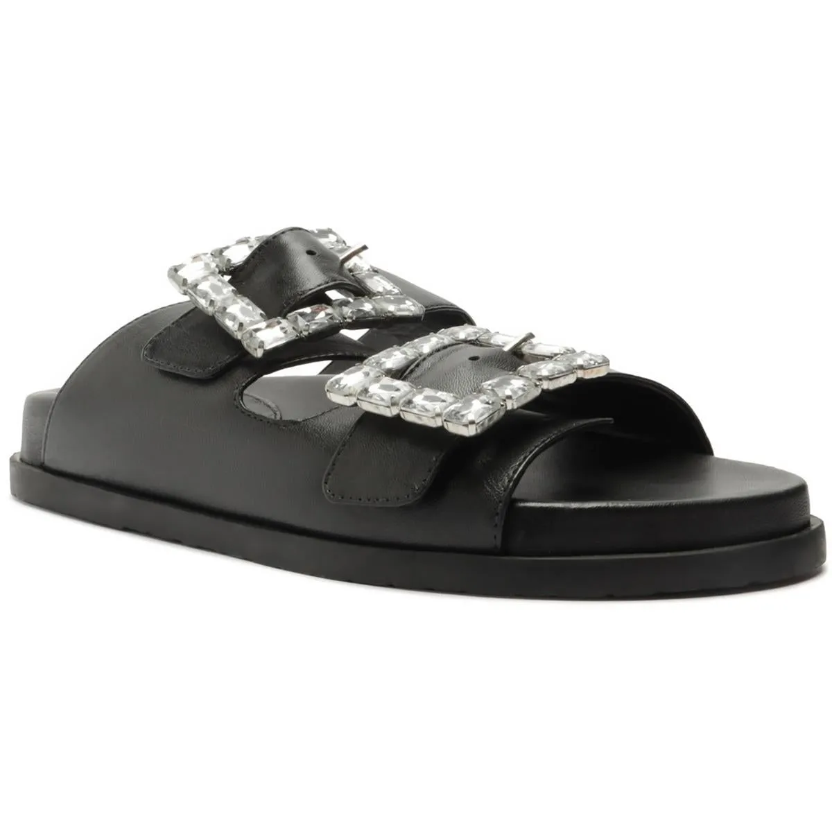 Rachel flat Womens Embellished Man Made Flatform Sandals