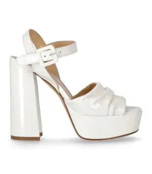 Rain White Heeled Sandal