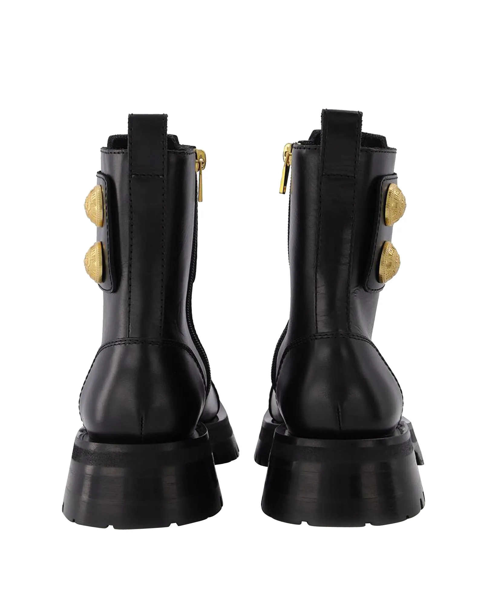 Ranger Boot Army-Calfskin in Black Leather
