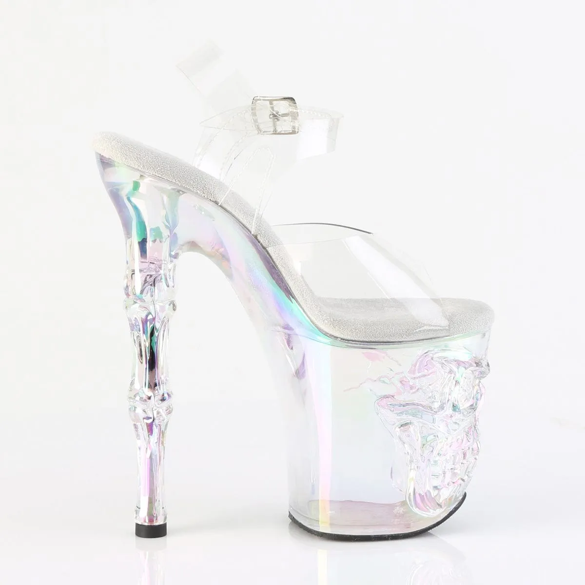RAPTURE-808HT Platform Shoes Clear/Holo Tinted