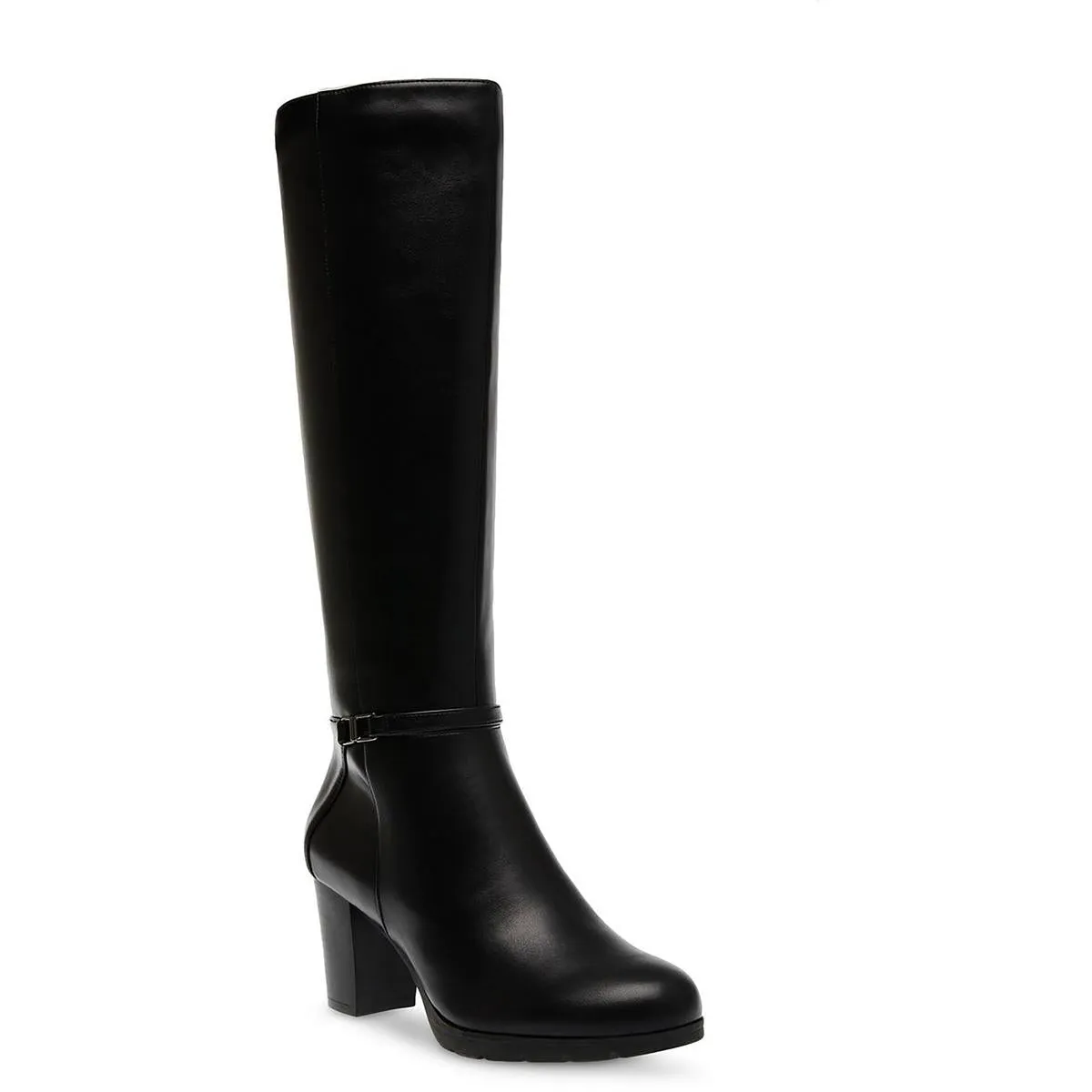 Reach Up Womens Faux Suede Zip Up Knee-High Boots