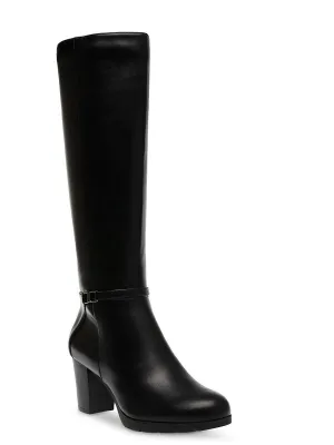 Reach Up Womens Faux Suede Zip Up Knee-High Boots