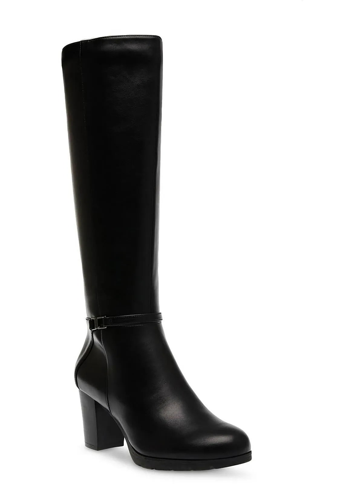 Reach Up Womens Faux Suede Zip Up Knee-High Boots