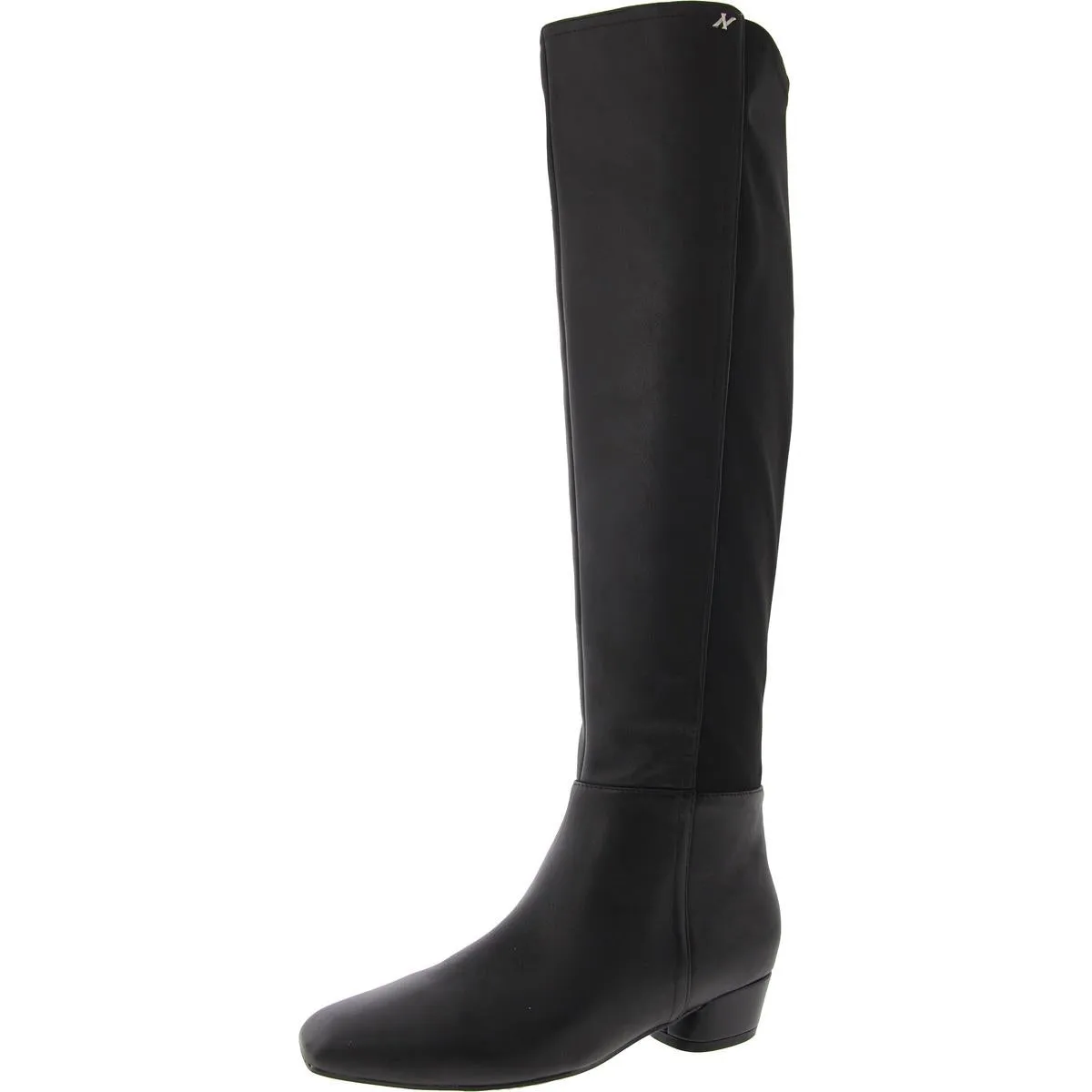 Reese Womens Leather Square Toe Over-The-Knee Boots