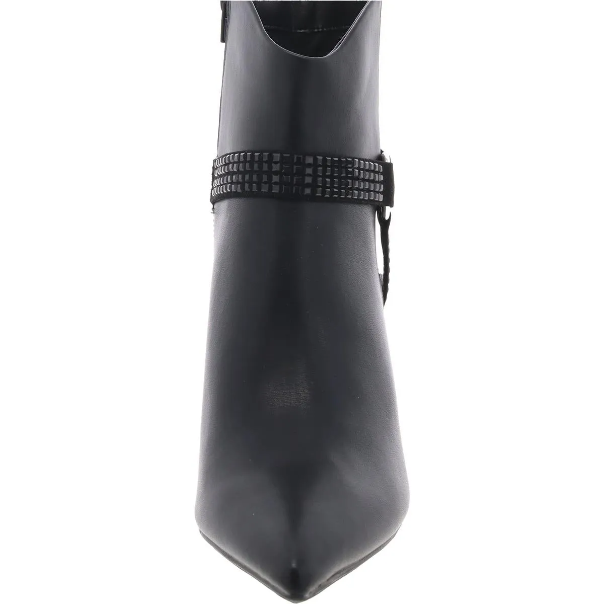 Reesie Womens Faux Leather Dressy Ankle Boots