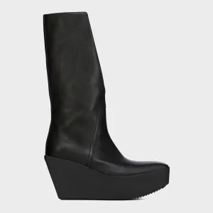 Rick Owens Bauhaus Ballast Pull on Stivali - Pelle Black