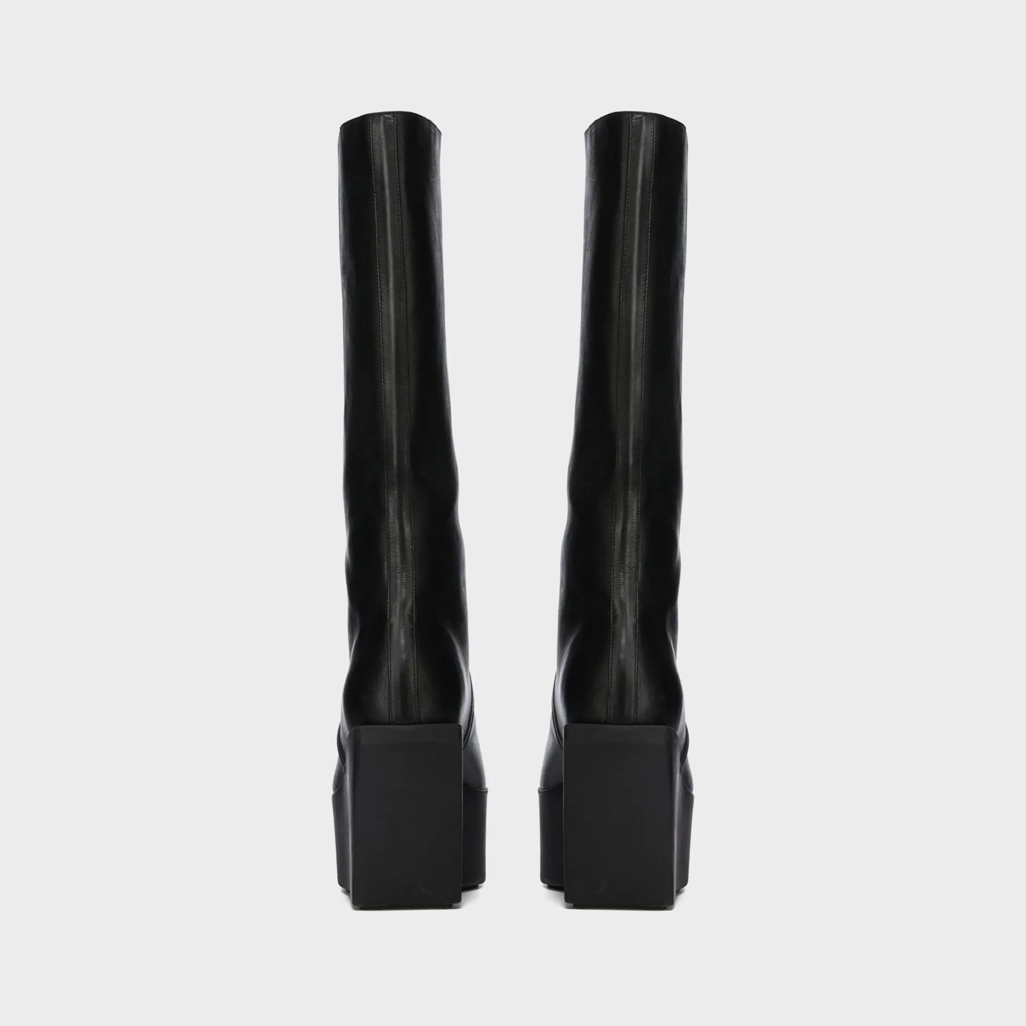 Rick Owens Bauhaus Ballast Pull on Stivali - Pelle Black