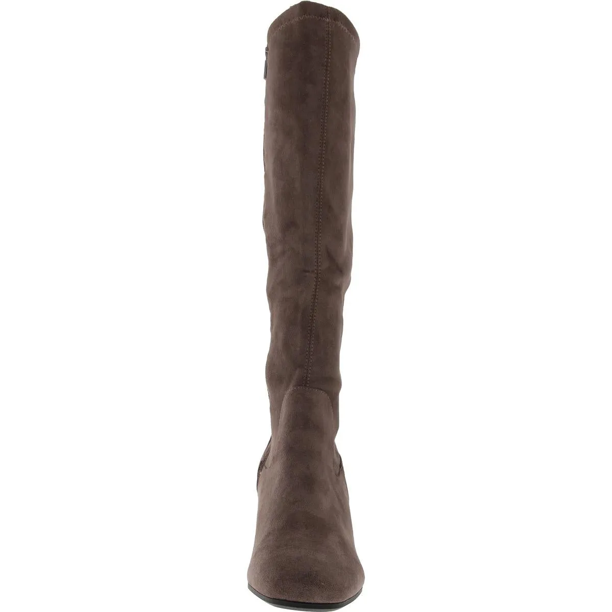 RIDA STRETCH BOOT Womens Faux Suede Cushioned Footbed Knee-High Boots