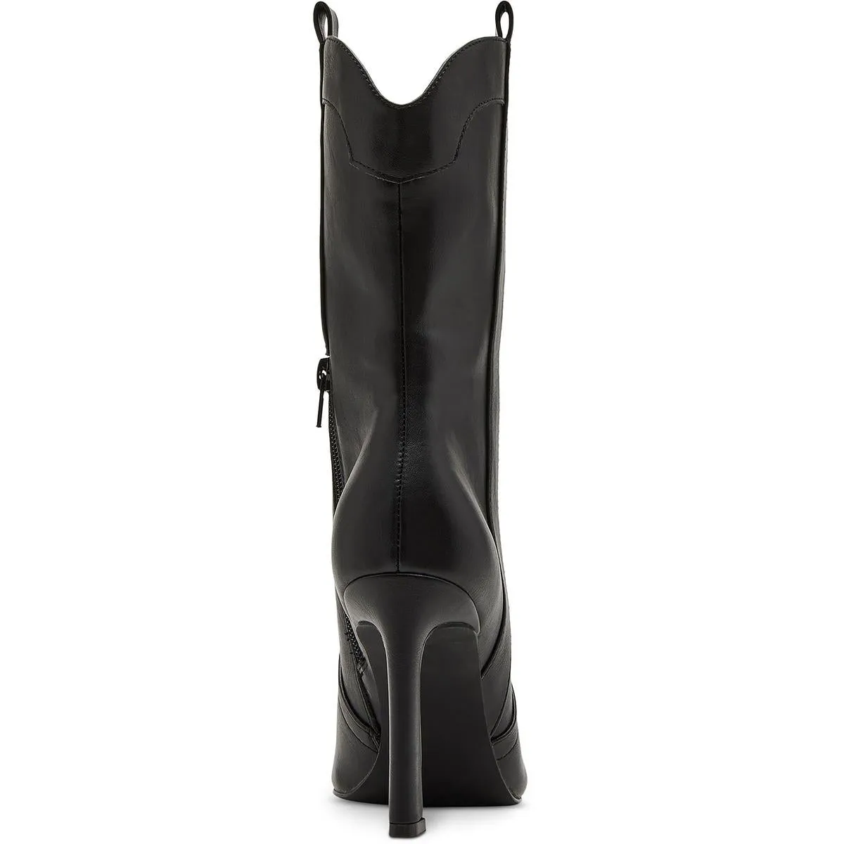 River  Womens Solid Faux Leather Mid-Calf Boots