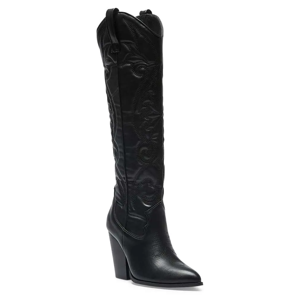 Rocco Boot in Black Smooth