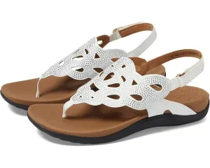 Rockport Ridge CJ1919-040 Sandals Women's US 9.5 White Leather Slingback ZPO2086