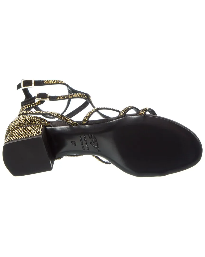 Roger Vivier Strass Satin Sandal