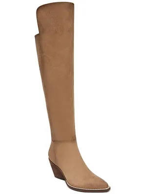 Ronson Womens Microsuede Tall Knee-High Boots