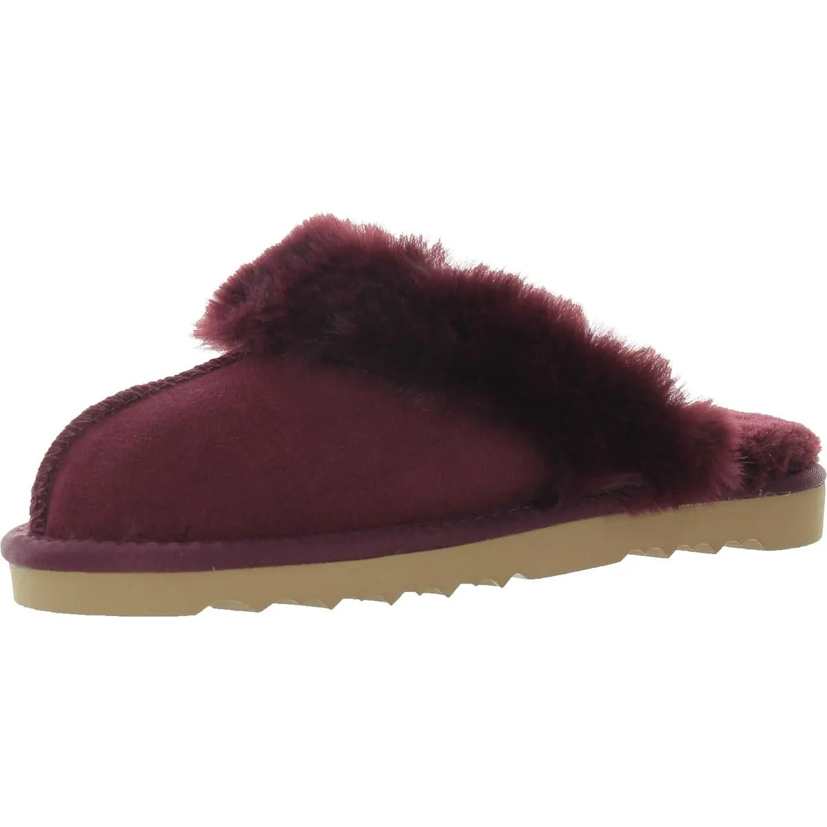 Rosiee Womens Suede Scuff Slippers