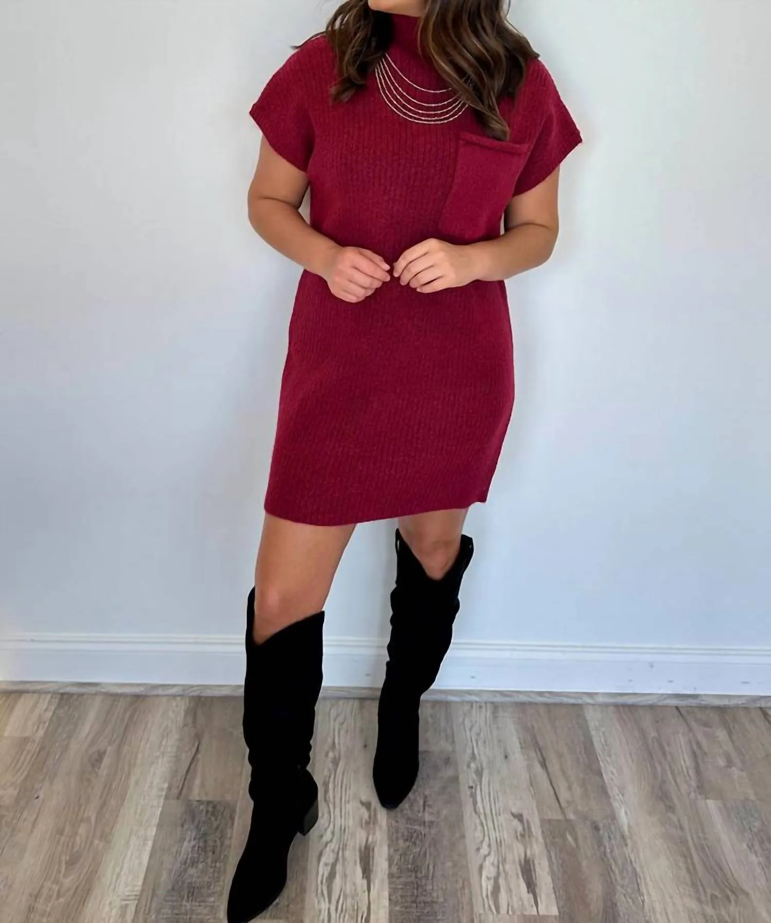 Rustic Rider Knee High Boots In Black
