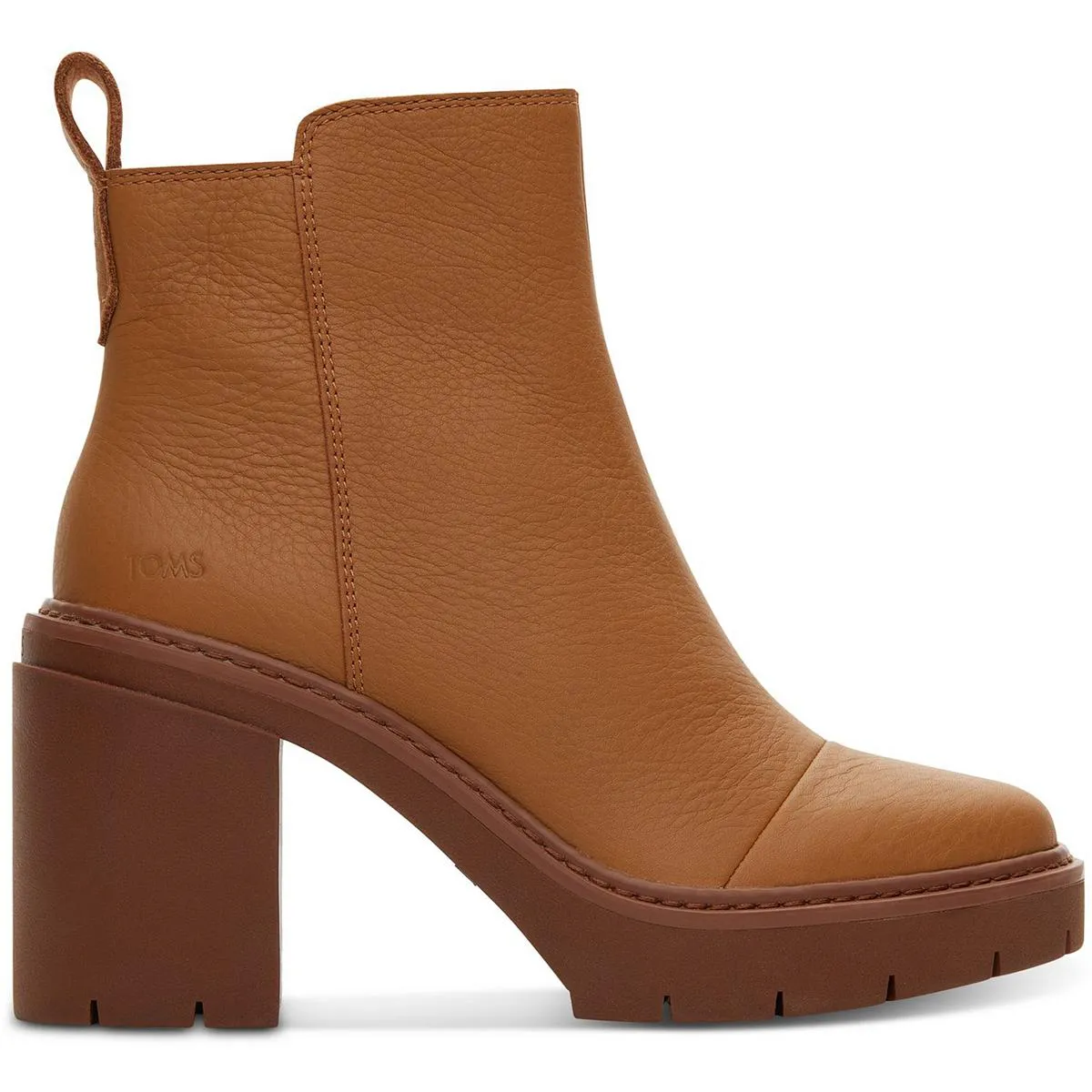 Rya Womens Zipper Leather Chelsea Boots
