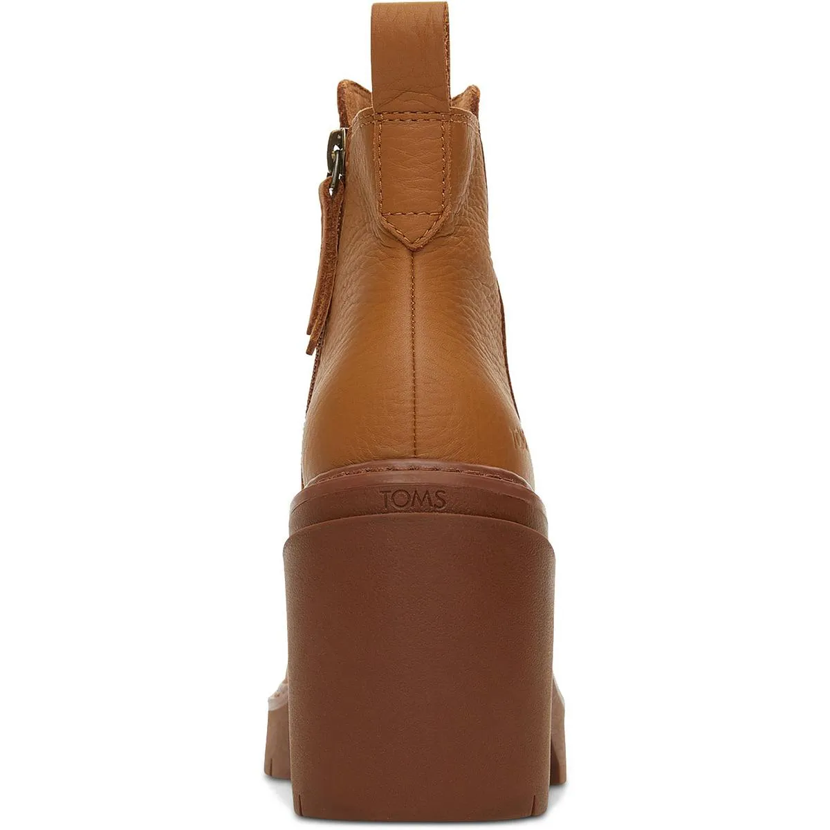Rya Womens Zipper Leather Chelsea Boots