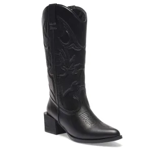 Ryder Boot in Black Smooth