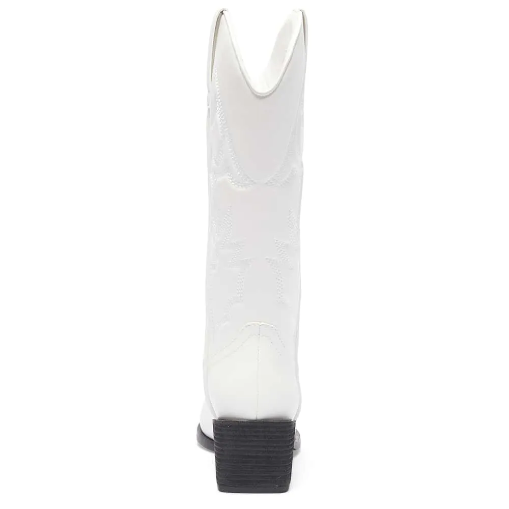 Ryder Boot in White Smooth
