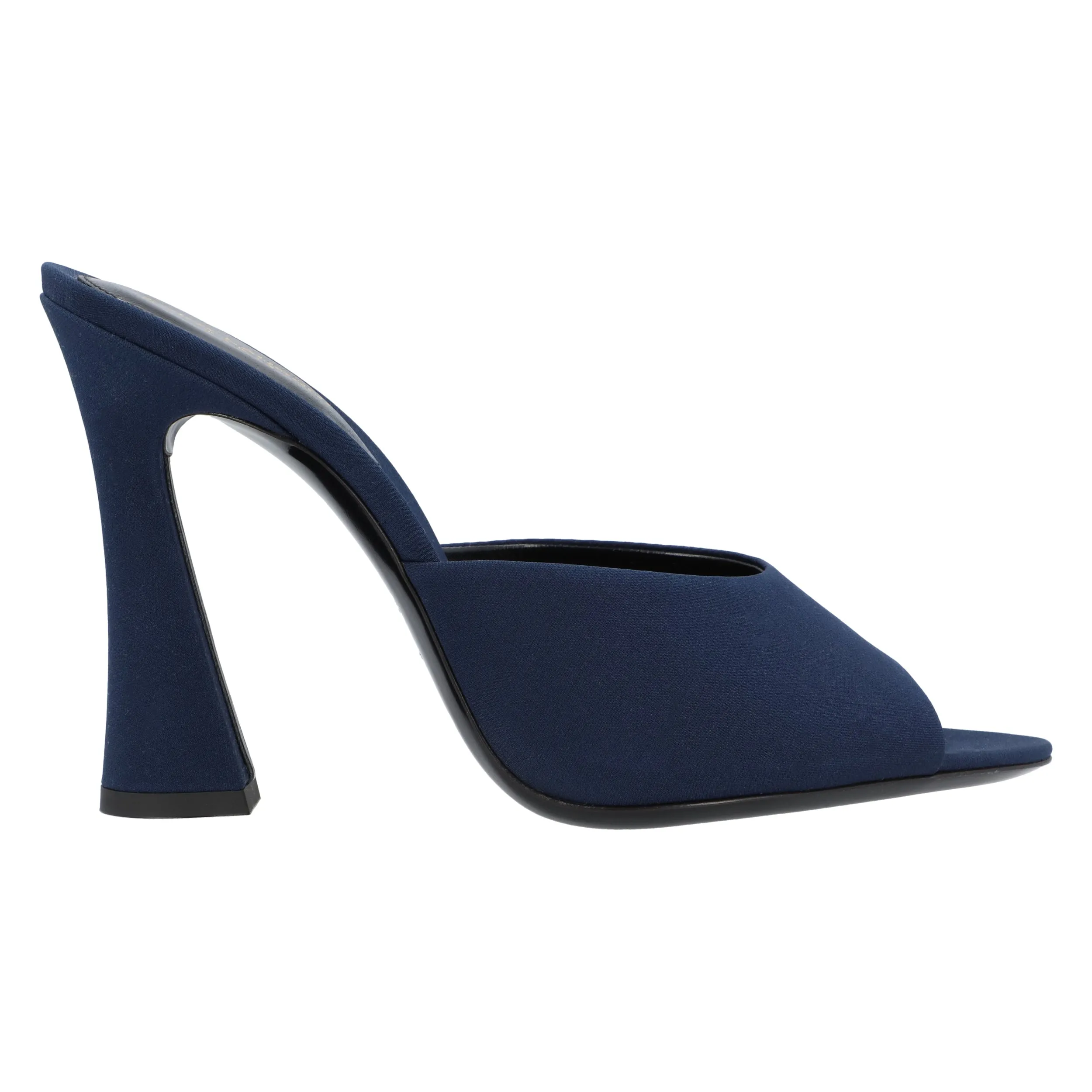 Saint Laurent  Suite Mule Sandal In Blue