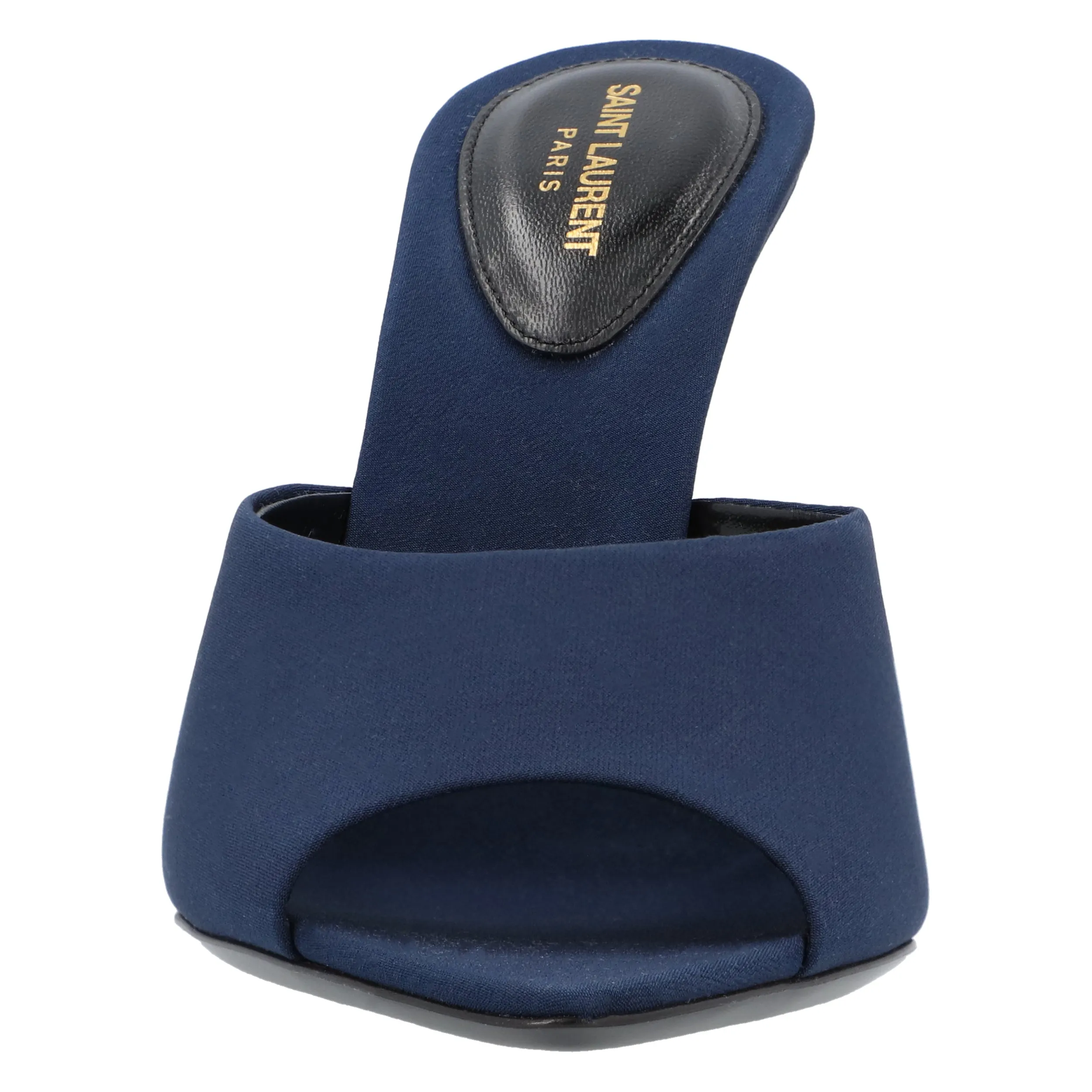 Saint Laurent  Suite Mule Sandal In Blue