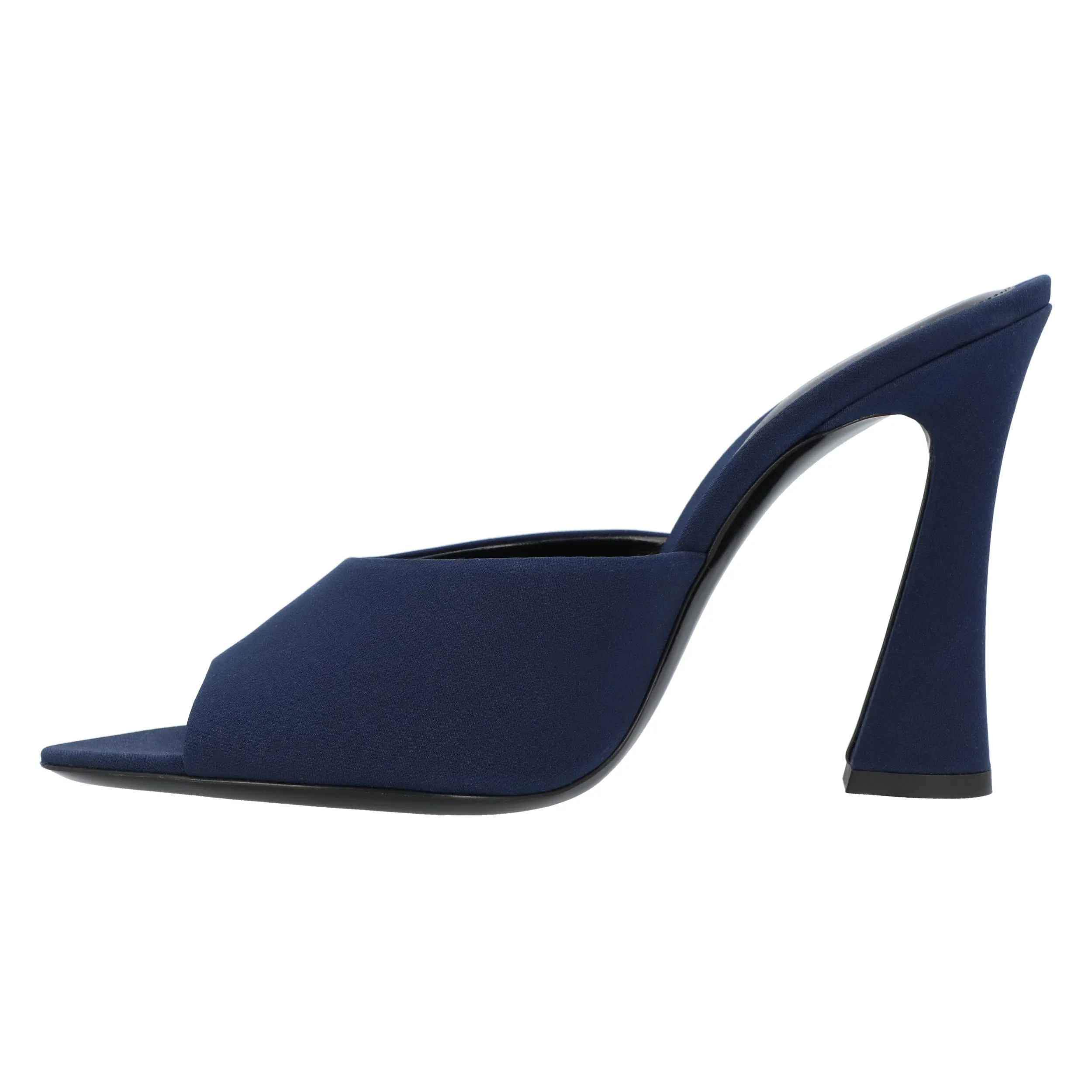 Saint Laurent  Suite Mule Sandal In Blue